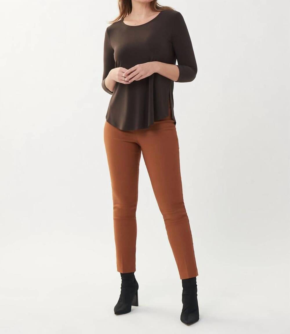 NEW JOSEPH RIBKOFF pull-on ankle pants in maple